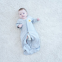 baby sleep sack with double zipper
