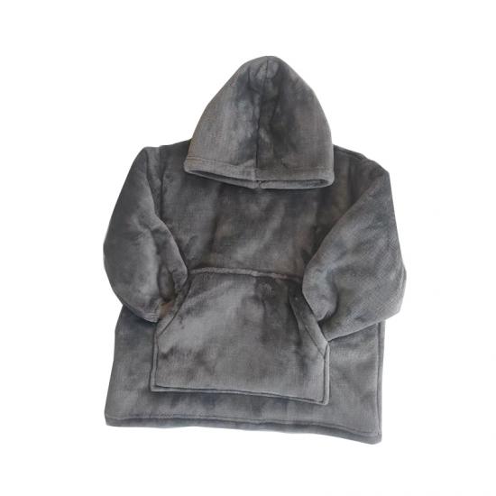 Child wearable blanket hoodie